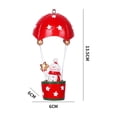 thumbnail image 2 of Christmas Parachute Tree Hanging Decoration, Made of Plastic Material, Realistic Design, Can Be Used for Bathroom Countertops or Party Decorations, Can Be Used as Gift Bags or Clothing Accessories, 2 of 6