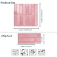 thumbnail image 6 of DEWOO 10 Sheet Thicker Peel and Stick Backsplash Tile,3D Self Adhesive Wall Tiles Stick on Backsplash for Kitchen,Bathroom,Camper (12"×12",Pink), 6 of 15