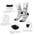 thumbnail image 4 of Honeii Country Farm Scene Print Adult Socks,Crew Socks,Casual Calf Socks,Daily Wear Socks for Men & Women, Perfect for Sports, Casual and Everyday Use, 4 of 6