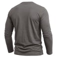 thumbnail image 4 of ZyeKqe Mens Long Sleeve Tops Knitted Button Front Crewneck Casual Lightweight Comfy Workout Athletic Shirts with Pocket, 4 of 6