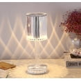 thumbnail image 4 of Lampe de Table en Cristal, Lampes de Chevet avec Contrôle Tactile, 3 Couleurs d'Éclairage Luminosité Réglable USB Rechargeable Lampe de Nuit Décorative en Cristal, 4 of 7