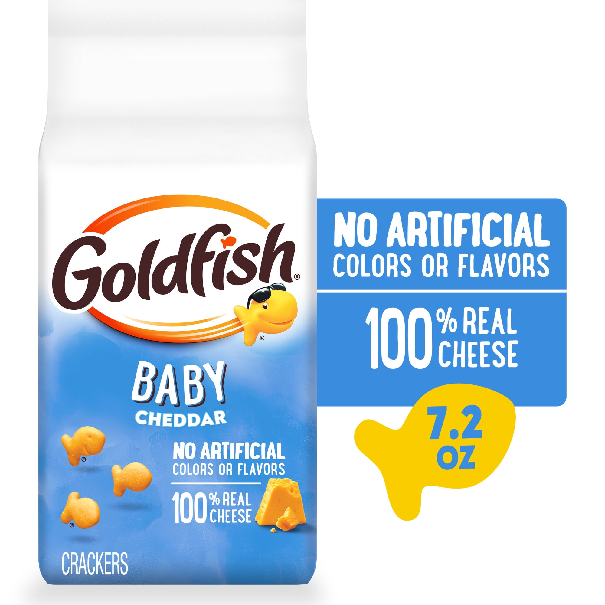 Goldfish Baby Cheddar Cheese Crackers, 7.2 oz Bag