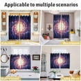 thumbnail image 5 of Sun Explosion Kitchen Curtains Window Panels, Modern Abstract Art Galaxy Universe Insulated Window Treatment Curtain, Grommet Curtains for Bedroom/Living Room/Bathroom, 2 Piece 52"Wx72"L, 5 of 8