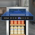 thumbnail image 2 of TITTLA Beverage Refrigerator with Glass Door,130 Cans 3.1 Cubic Feet Under Counter ,with Basket Design for Soda, Beer or Fruit,Silver, 2 of 13