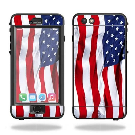MightySkins LIFIP6PLNU-American Flag Skin for Lifeproof Nuud iPhone 6S Plus Case Wrap Cover Sticker - American Flag
