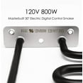 thumbnail image 3 of WADEO Electric Smoker and Grill Heating Element Replacement Part for Masterbuilt Heating Element 30" Electric Digital Control Smoker, 800 Watts, 3 of 7