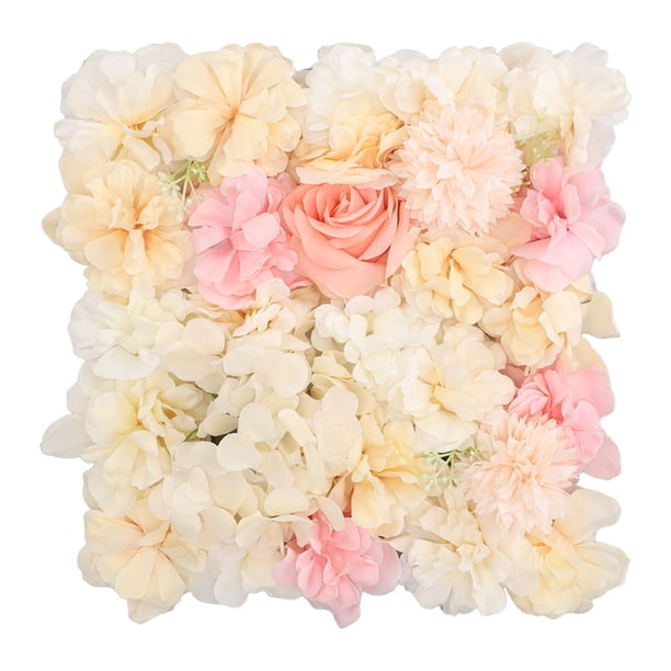 Panel De Pared De Flores, Paneles De Pared De Flores Artificiales De 15 X 15", Fondo De Pared De Paneles De Flores De Rosa De Seda, Decoración De Pared De Flores Hecha A Mano,