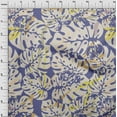 thumbnail image 4 of oneOone Cotton Jersey Violet Fabric Tropical Monstera Leaves Sewing Material Print Fabric By The Yard 58 Inch Wide, 4 of 4