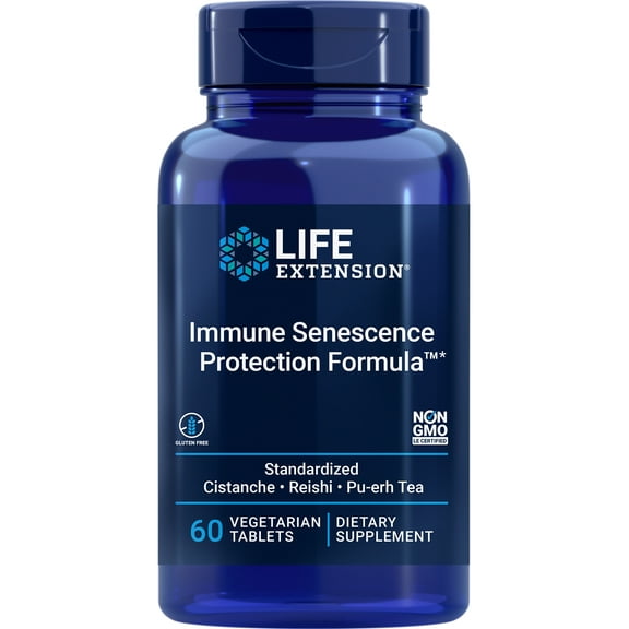 Life Extension Immune Senescence Protection Formula™ - Comprehensive Immune Support Supplement - Gluten-Free, Non-GMO - 60 Vegetarian Tablets