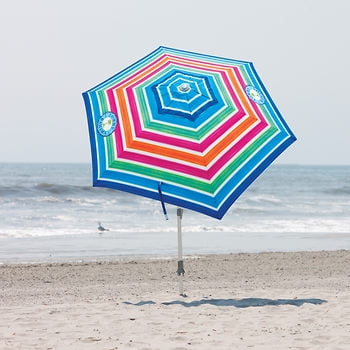 Tommy Bahama 7 Beach Umbrella Pink Muliti Tommy Bahama 7 Beach Umbrella Pink Muliti