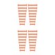 thumbnail image 3 of Qarigey 16 Uds. De cordones elásticos para atar, herramienta gratuita, accesorios para zapatos, hebillas de silicona para niños, hebilla para cordones Naranja 2piezas Qarigey CBP016178, 3 of 5
