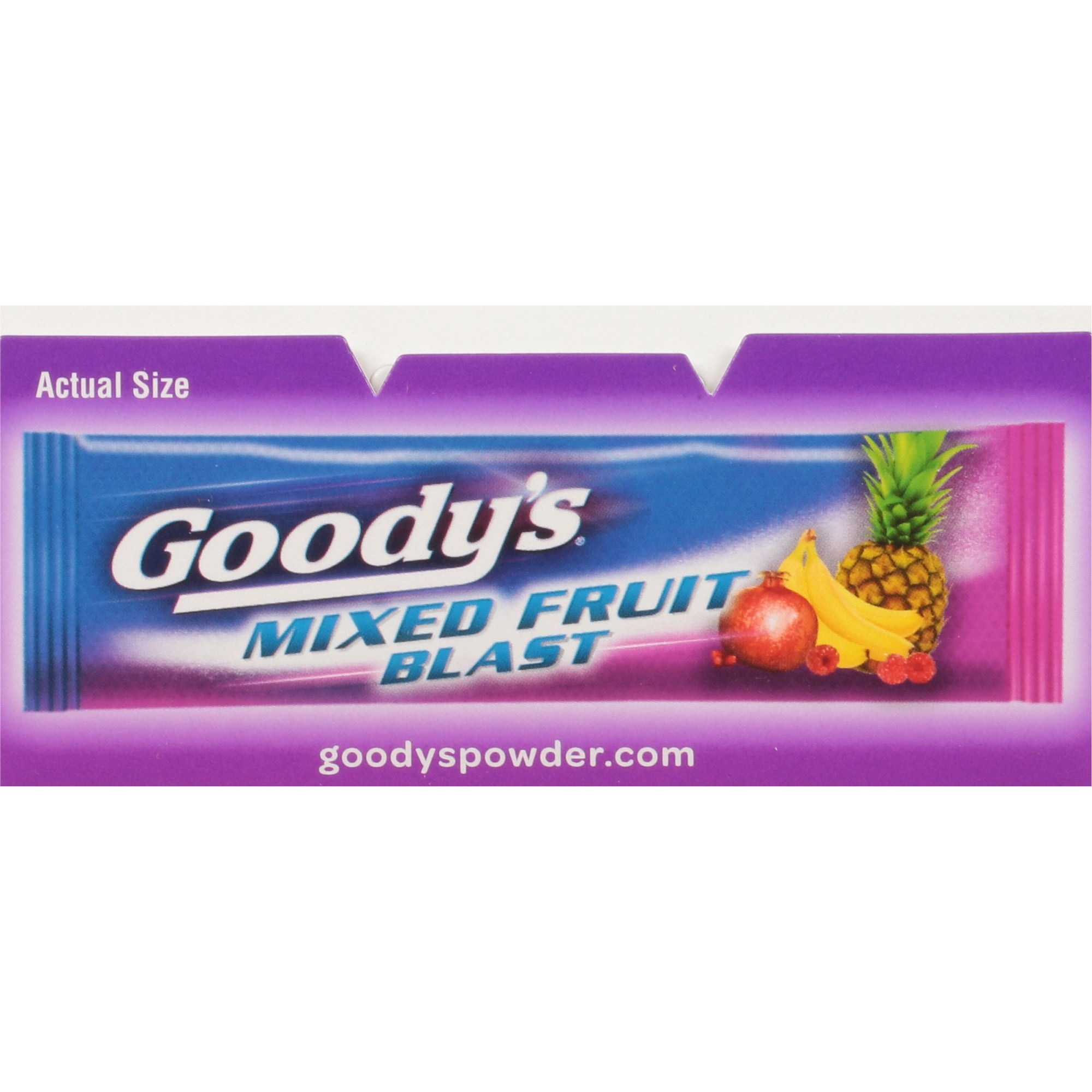 Goody’s Triple Action Pain Relief, Fast Headache Powder, Mixed Fruit Blast Flavor, 24 Count