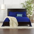 thumbnail image 4 of PURE BAMBOO Sheets Twin Size Bed Sheet 3 Piece Set, Genuine 100% Organic Bamboo Viscose, Luxuriously Soft & Cooling, Double Stitching, 16" Deep Pockets (Twin, Cobalt Blue), 4 of 8