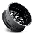 thumbnail image 3 of Fuel 1PC Aluminum Rim D574 CLEAVER 20X8.25in Gloss Black Milled Finish, D57420828D35, 3 of 7