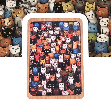 Wooden Jigsaw Puzzles- Wooden Jigsaw Puzzles for Adult Fidget Toys Stress Relief Halloween Christmas Gift