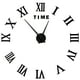 thumbnail image 3 of Reloj de espejo con números romanos negros, arte de pared sin marco para decoración del hogar, 3 of 8