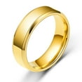 thumbnail image 2 of Naierhg Wide Anti-rust Men Ring Stainless Steel Simple Exquisite Engagement Ring Jewelry, 2 of 8