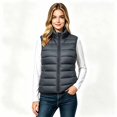 thumbnail image 2 of Women’s Sleeveless Puffer Vest, Pockets Zip Up Quilted Jacket, Women's Size S-2XL, 2 of 4