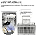 thumbnail image 2 of Dishwasher Basket, Dishwasher Cutlery Basket Universal Multipurpose Dishwasher Part Cutlery Replacement Storage Box with a Handle-Universal(240 X 135 X 123mm), 2 of 8