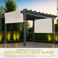 thumbnail image 6 of New Yard Outdoor Pergola with Adjustable Canopy, Heavy-Duty Aluminum Frame, Rustproof & Weather-Resistant, Modern Patio Shade for Gardens, Decks, and Backyard (10x16), 6 of 9