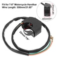 thumbnail image 3 of Unique Bargains Black 7/8' 22mm Motorcycle Handlebar Toggle Switch Headlight Switch with On Off Push Button, 3 of 7
