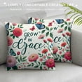 thumbnail image 3 of QZHH Christian Floral Pillow Covers, Inspirational Christian Gifts for Women Faith, Bible Verse Gifts, Christian Home Decor, Bible Verse Pillow Covers, 3 of 5