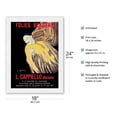 thumbnail image 2 of Folies Bergère-Art Exhibition of Leonetto Cappiello Posters-Mime Severin (1863-1930)-Vintage Exhibition Poster by Leonetto Cappiello c.1977-Japanese Unryu Rice Paper Art Print (Unframed) 18 x 24 in, 2 of 4