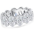 thumbnail image 3 of Pompeii 12 1/2Ct Oval Diamond Eternity Ring 14k Gold Lab Grown (G/H,VS2-SI1), 3 of 5