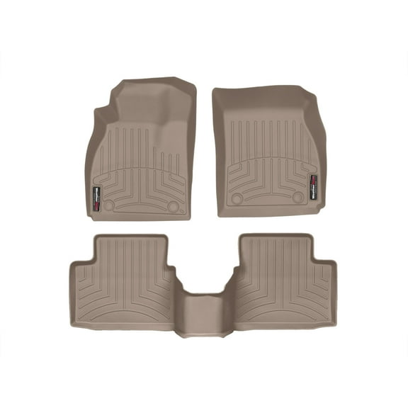 WeatherTech Custom Fit FloorLiners compatible with 2011-2017 Buick Regal - 1st & 2nd Row, Tan
