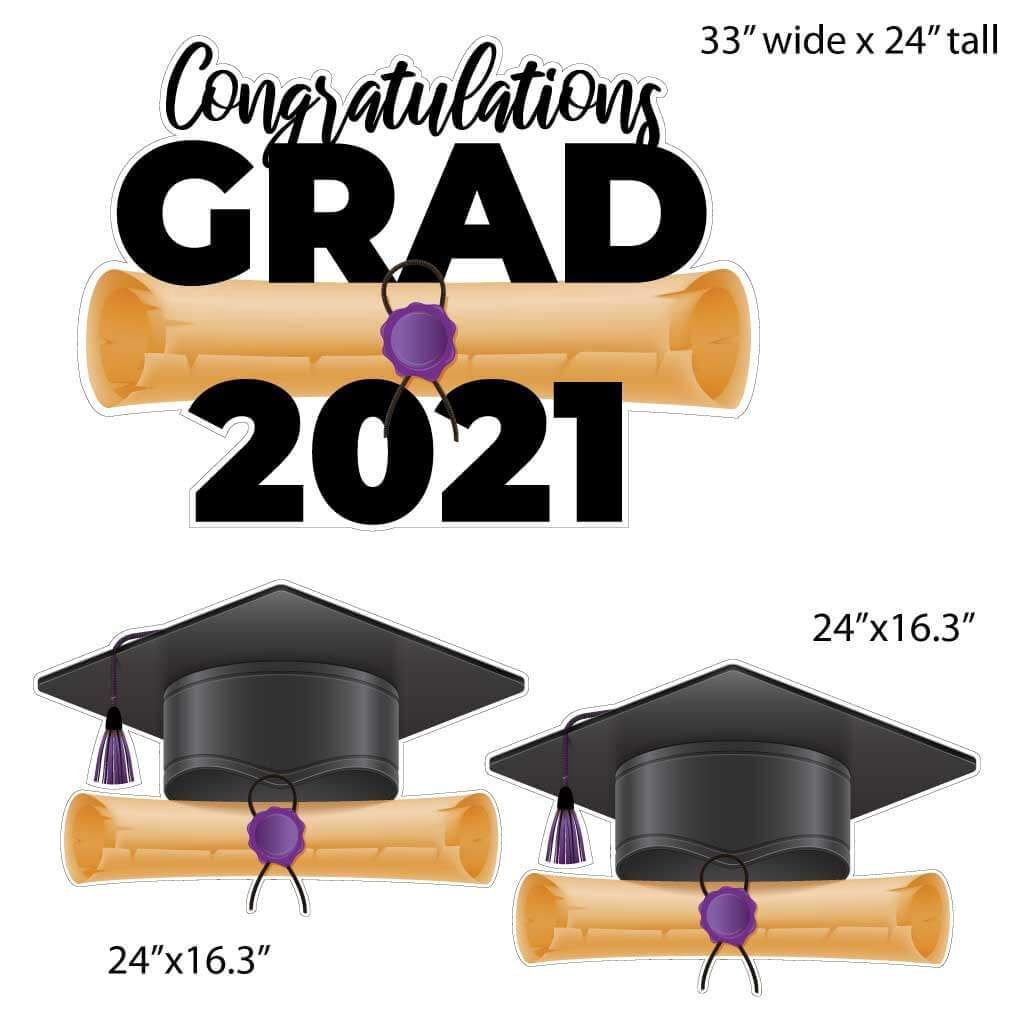 Abschluss-Konfetti – Schwarze Glitzer-Grad-Caps Für Die Graduation-Party
