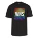 thumbnail image 1 of El amor del orgullo para hombre gana la camiseta de manga corta del arco iris - Negro - Medio Gravity Trading Camiseta de manga corta, 1 of 1