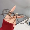 thumbnail image 4 of Women Anti Blue Rays Glasses Fashion Cat Eye Computer Goggles Big Frame Eyeglasses Vision Care Blue Light Blocking Eyewear grey, 4 of 6