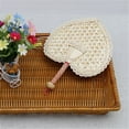 thumbnail image 1 of Handheld Fan Creative Shape Solid Construction Wheat Straw Indoor Portable Summer Non-Folding Hand Fan for Home, 1 of 7