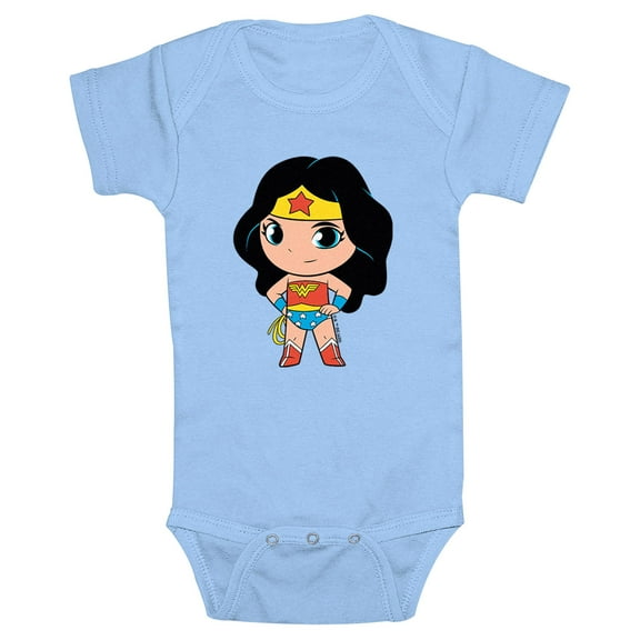 Infant's DC Super Friends Chibi Wonder Woman Power Pose Bodysuit