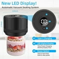 thumbnail image 5 of Kit de Scellage sous Vide Électrique pour Bocaux Mason, Scellant sous Vide Automatique Multifonction pour le Stockage des Aliments, Bocaux Mason, 5 of 5