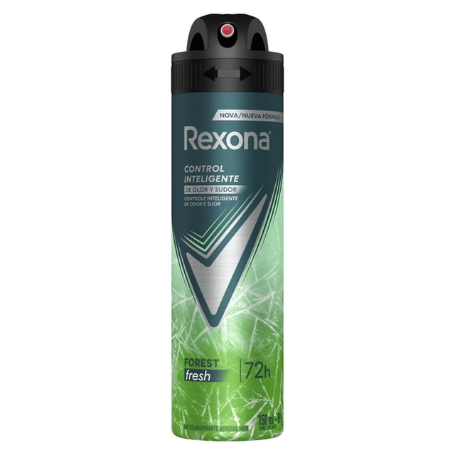 Antitranspirante Rexona forest en aerosol para caballero 150 ml