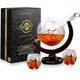 thumbnail image 1 of NutriChef Decantador de Whisky de Vidrio - Juego de Decantador de Alcohol con Jarra de Whisky Globo de 850 ml con Vasos Decantador de Licor con Tapón y Base para Brandy Vino Coñac Ron Gin Scotch Bourb, 1 of 5