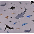 thumbnail image 4 of J-pinno Whale Shark Fish Sea Animal Twin Sheet Set Boys Gift, 100% Cotton, Flat Sheet + Fitted Sheet + Pillowcase Bedding Set, 4 of 4