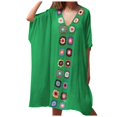 thumbnail image 1 of FhsagQ Paréo pour Femmes en Résille Paréo de Maillot de Bain pour Femmes pour Plage et Piscine Maillot de Bain Blouse Contrastée Dégradé Robe de Plage au Crochet Paréo pour Femmes String Vert Taille Unique, 1 of 5
