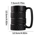 thumbnail image 3 of Truck Tire Ceramic Coffee Mug 14oz, Large Capacity Novelty Design for Office & Home Use, 3 of 9