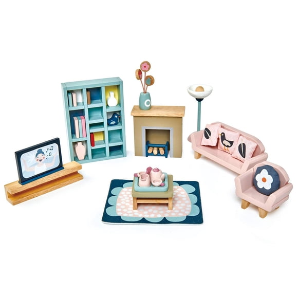 Tender Leaf Toys - Dovetail Dollhouse Accessories - Detailed Wooden Furniture Sets and Room Decor - Encourage Creative and Imaginative Fun Play for C