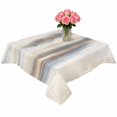 thumbnail image 2 of Beige Gray Table Cloth Waterproof Tablecloths, Abstract Grunge Mottled Neutral Texture Tablecloth Dining Table Cover for Kitchen Party Tabletop Outdoor, Square Tablecloth 54x54 Inch, 2 of 9