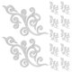 thumbnail image 1 of BRIGHTFUFU 12 piezas de parches bordados, apliques bordados para ropa, apliques para planchar, pegatinas bordadas para ropa, parches de tela para ropa, 1 of 1