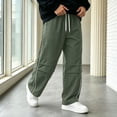 thumbnail image 2 of Akiihool Pants for Men Relaxed Men's Vintage Classic Fit Stretch Twill Pants AG,S, 2 of 6