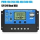 thumbnail image 1 of Controlador de Carga solar shaofei con pantalla LCD 10 A 12 V 24 V negro, 1 of 5
