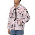 thumbnail image 3 of Kdxio Cat Print Men Hoodies Casual Hoodies for Men with Zip Pockets Full Zip Long Sleeve Sweatshirt Sports Hooded Jacket-3X-Large, 3 of 5