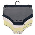 thumbnail image 2 of Marilyn Monroe Women's Seamless Sports Band Hipster Panties 5 Pack - Navy Blue & Yellow Floral - Small, 2 of 10