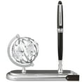 thumbnail image 2 of Matashi Highly Polished Chrome Plated Executive Globe Pen Desk Set – Elegant Home & Office Décor, 2 of 8