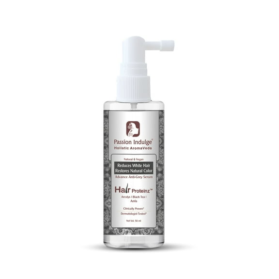 Hair Proteinz Anti Grey Hair Serum with Arcolys, Black Tea & Amla | Restore Natural Hair Color-50 ML