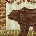 thumbnail image 2 of Pela Studio 20x20 White Modern Wood Framed Museum Art Print Titled - Woodland Words II, 2 of 4